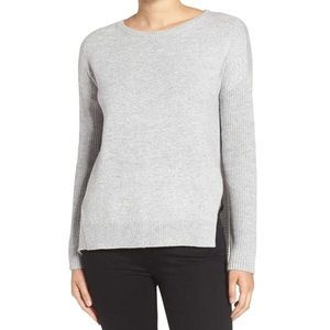Trouve | Grey Crew Neck Batwing Sleeve Sweater
